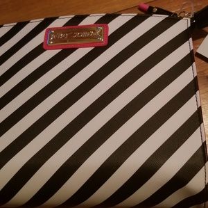 Betsey Johnson BM 18755Black White Striped Double